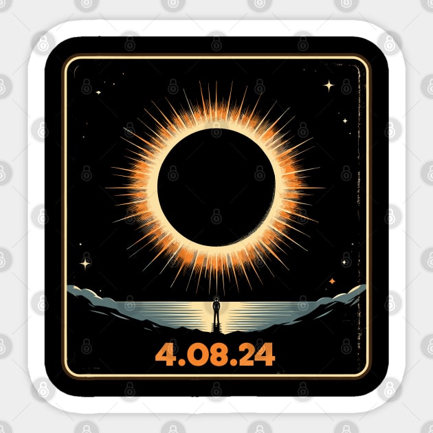 Total Solar Eclipse 2024 Totality Funny Total Eclipse Sticker by KsuAnn